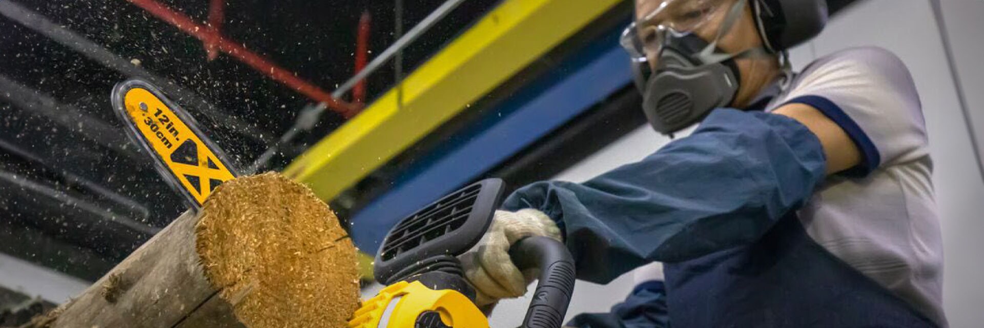 Stanley Black & Decker employee using a DEWALT tool