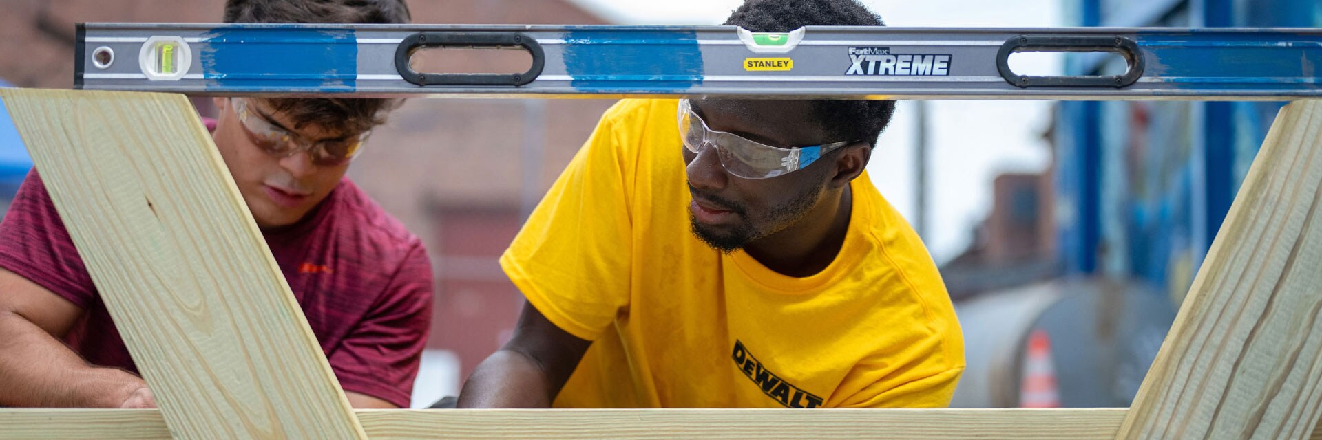 Stanley Black & Decker employees volunteering at a Toolbank location